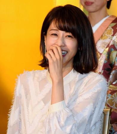 フジテレビ６０周年記念会見に出席した加藤綾子アナウンサー＝都内