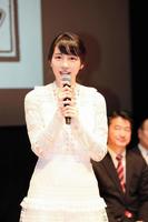 「Ｎｏｎ温暖化！こども壁新聞コンクール」表彰式に出席したのん＝東京都内