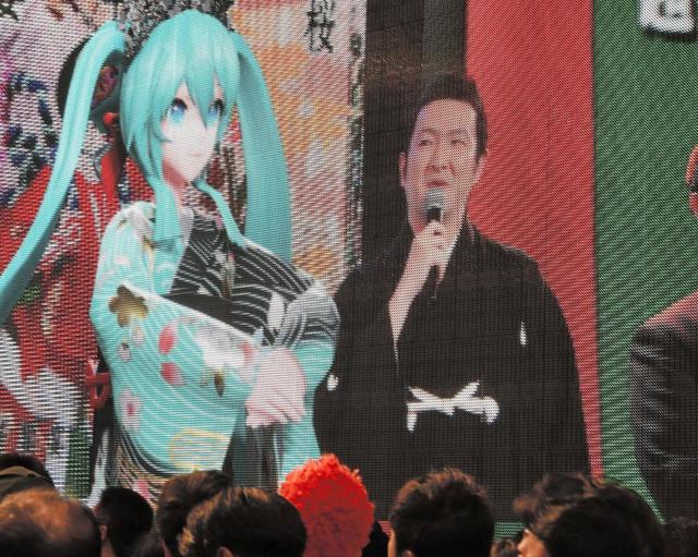 中村獅童 倍返しします に喝采 初音ミクとのコラボ歌舞伎 芸能 デイリースポーツ Online