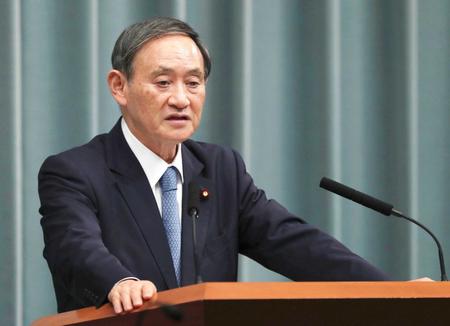 　新元号発表の大役を担う菅官房長官