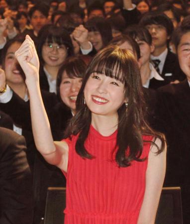 ＪＴＢグループ合同入社式にゲスト出席した高橋ひかる＝東京・渋谷