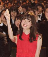 ＪＴＢグループ合同入社式にゲスト出席した高橋ひかる＝東京・渋谷