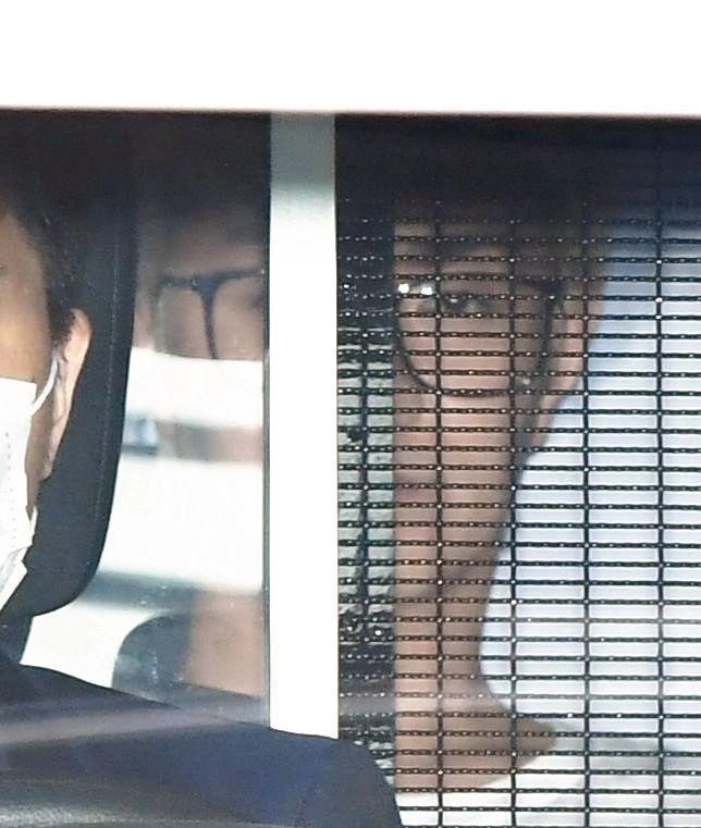 送検されるＡＡＡの浦田直也容疑者＝東京都中央区の月島警察署（撮影・出月俊成）