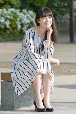 　モデルとして女優として活躍が期待される木内舞留＝東京・木場（撮影・村中拓久）