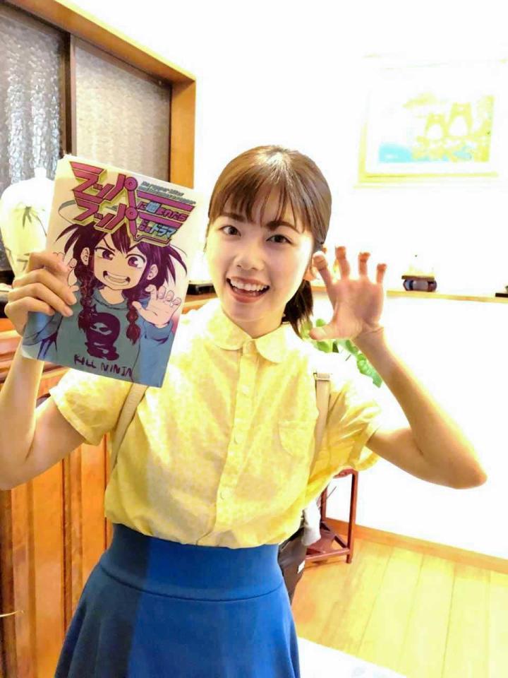 　ゾンビポーズで「今日も撮影頑張るぞ～！」