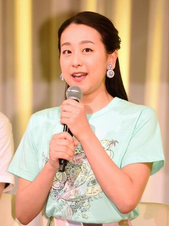 　意気込みを語る浅田真央さん＝東京・日本テレビ