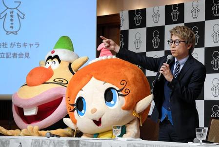 　マネジメント会社「株式会社がちキャラ」を設立した田村淳＝都内（撮影・堀内翔）