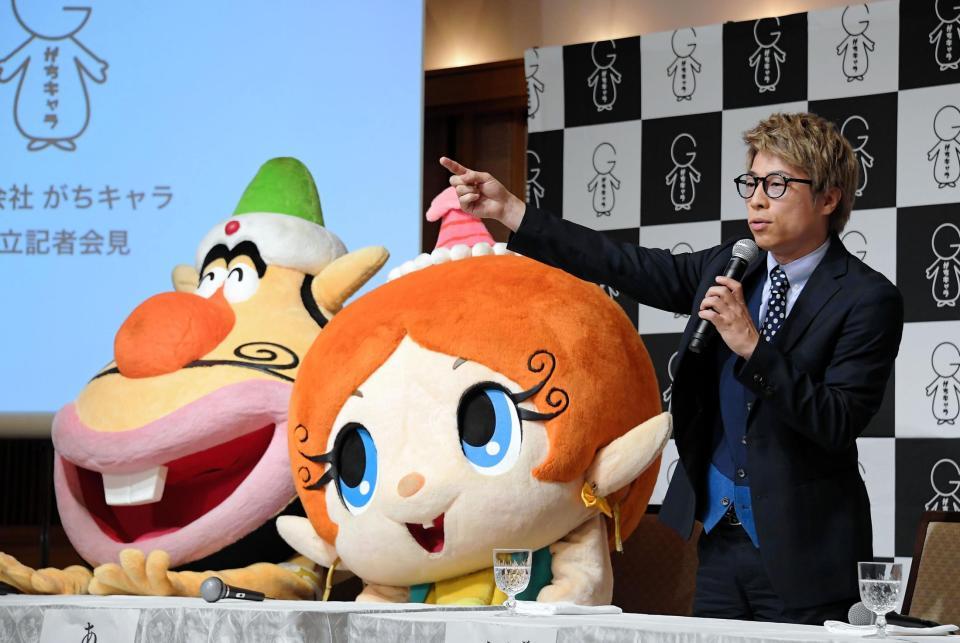 　マネジメント会社「株式会社がちキャラ」を設立した田村淳＝都内（撮影・堀内翔）