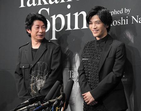 写真集「Ｓｐｉｎ」の魅力を語る岩田剛典。左は撮影した俳優で写真家の永瀬正敏＝東京・南青山（撮影・堀内翔）