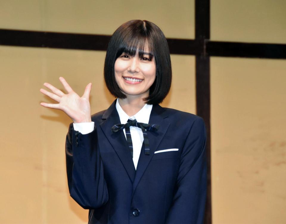 初主演舞台に挑む有村藍里＝東京・築地本願寺ブディストホール