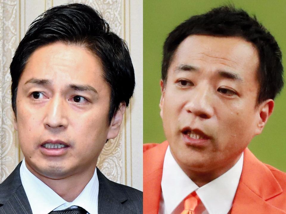 チュートリアル・徳井義実（左）とナイツ・塙宣之