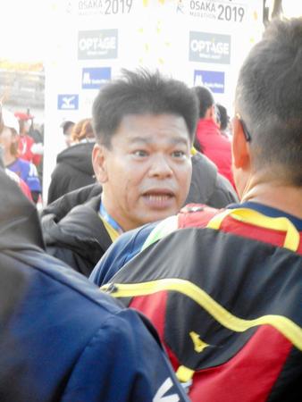 大阪マラソンで完走したジミー大西＝大阪市内
