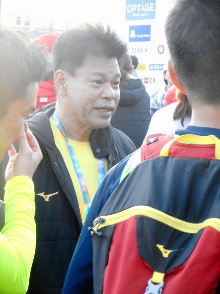 大阪マラソンで完走したジミー大西＝大阪市内