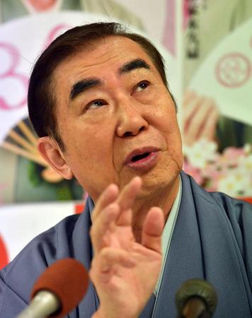 来春、創作落語Ｎｏ．３００記念落語会を開催する六代桂文枝＝吉本興業株式会社（撮影・佐藤厚）