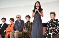 　あいさつする後藤久美子＝東京・丸の内ピカデリー（撮影・金田祐二）