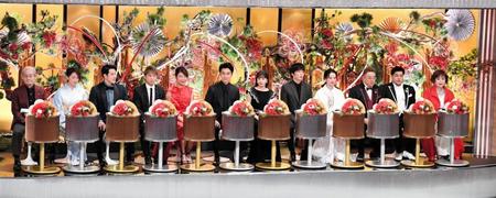 紅白歌合戦の審査員席＝ＮＨＫホール（撮影・開出牧）