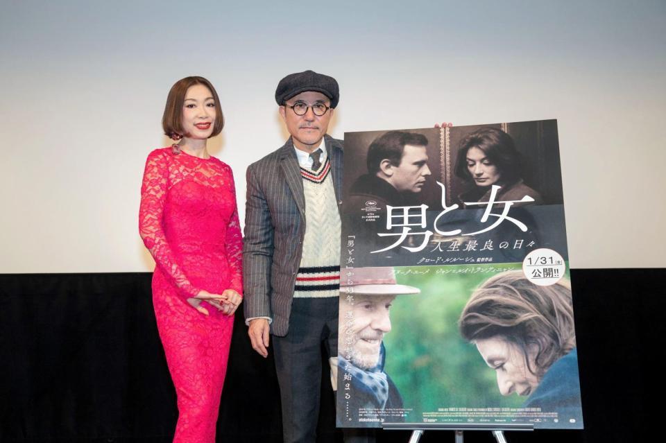 「男と女　人生最良の日々」のトークイベントを行った野宮真貴（左）と高橋幸宏＝東京・スペースＦＳ汐留