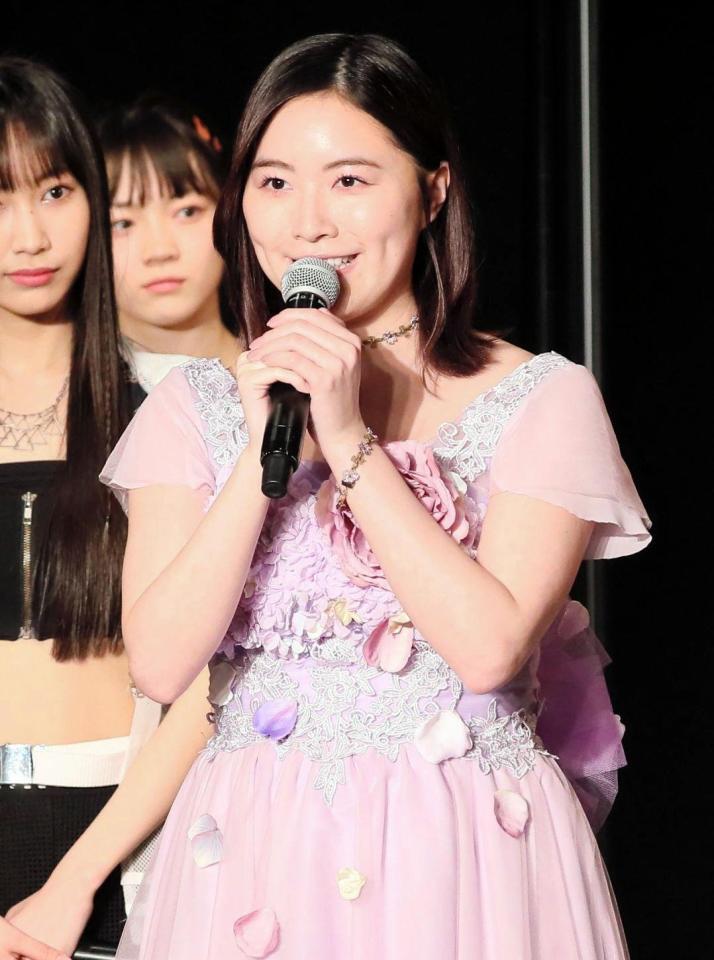 卒業を発表したＳＫＥ４８・松井珠理奈＝名古屋市のＳＫＥ４８劇場