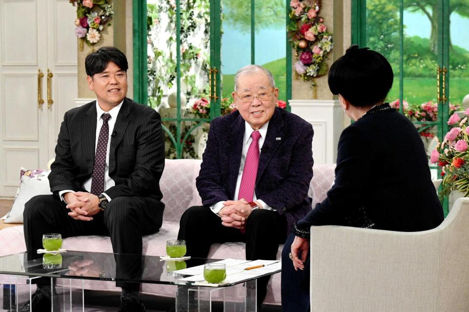 　１月２０日に収録されたテレビ朝日「徹子の部屋」で親子共演した野村克也さんと息子の克則氏