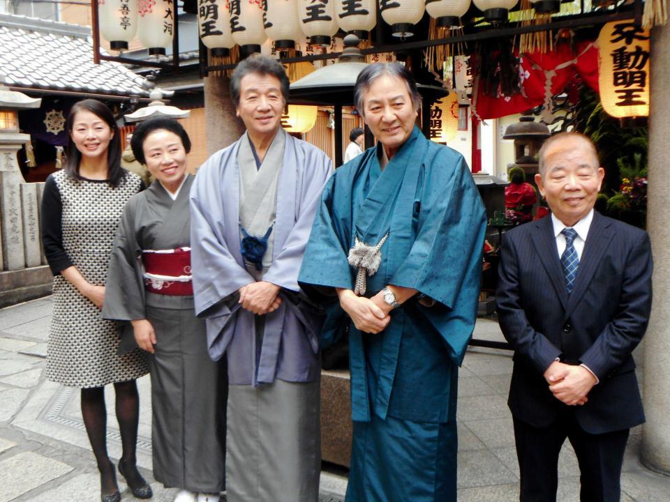 今年１月に大阪市内で行われた新歌舞伎座三月特別企画の成功祈願
