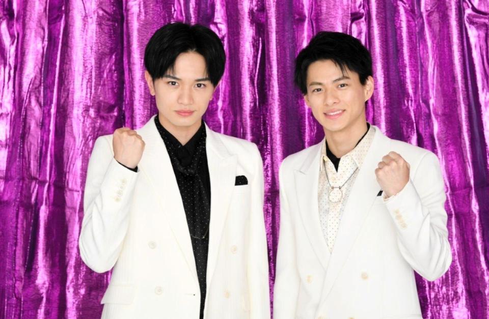 　音楽番組初ＭＣを務める中島健人（左）と平野紫耀