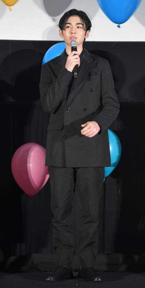 足が長いことがコンプレックスと明かした市川染五郎＝東京・新宿ピカデリー（撮影・高石航平）