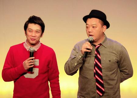 ＴＫＯの木本武宏（左）と木下隆行（２０１４年撮影）