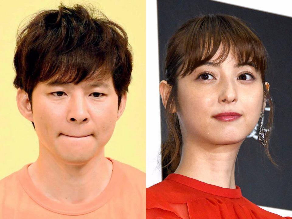 　アンジャッシュ・渡部建（左）と佐々木希夫妻