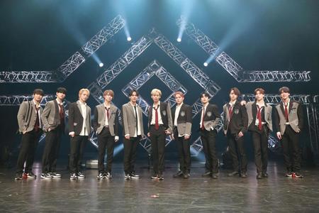 ２ｎｄシングル発売イベントを行ったＪＯ１＝（Ｃ）ＬＡＰＯＮＥ　ＥＮＴＥＲＴＡＩＮＭＥＮＴ　