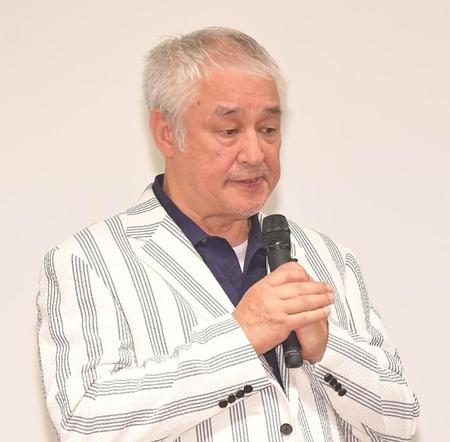 先日亡くなった横田滋さんについての質問で言葉を詰まらせる原田大二郎＝東京・憲政記念館（撮影・高石航平）