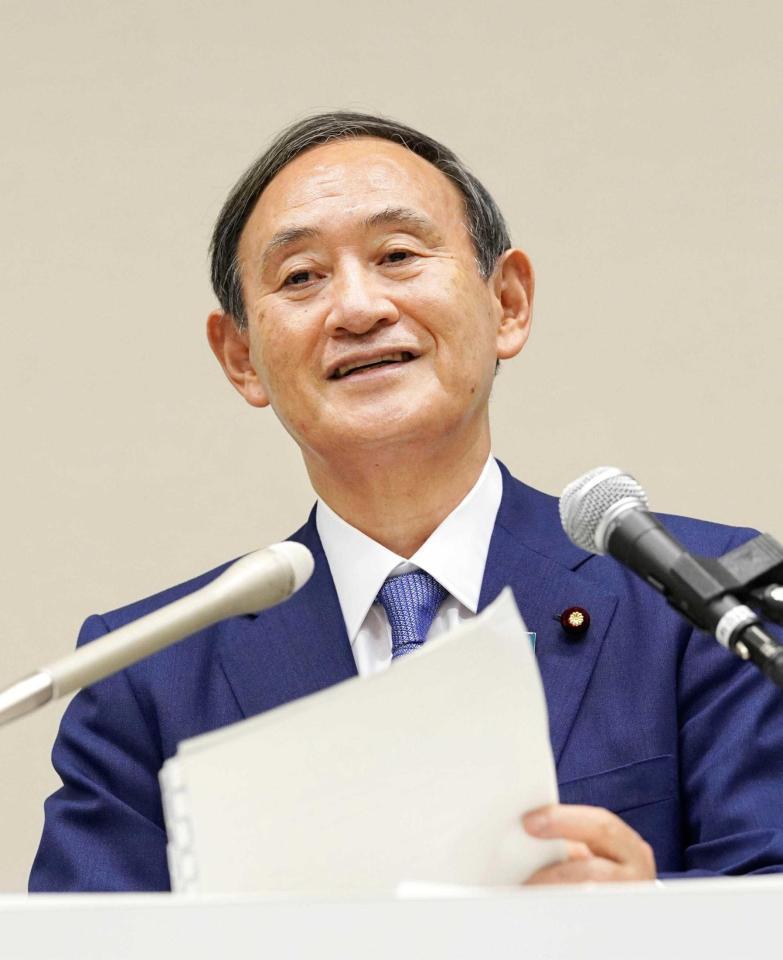 菅官房長官 たたき上げをアピール 総裁選出馬表明 安倍政権 継承 へ 芸能 デイリースポーツ Online