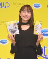 新商品のアンバサダーとして登場した川口春奈＝東京・大手町三井ホール（撮影・高石航平）