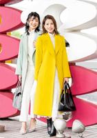 １月を飾る、新美有加アナ（左）と永島優美アナ©フジテレビ　