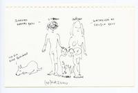 　ジョン・レノンの日本語練習スケッチブックから「ＫＡＺＯＫＵ（家族）」（ｃ）Ｙｏｋｏ　Ｏｎｏ　Ｌｅｎｎｏｎ