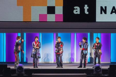 国立競技場で配信ライブを行った嵐（左から）相葉雅紀、櫻井翔、松本潤、二宮和也、大野智