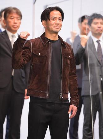 　Ｄリーグ開催に向け気合が入るＥＸＩＬＥ・ＨＩＲＯ＝ホテル雅叙園東京（撮影・金田祐二）