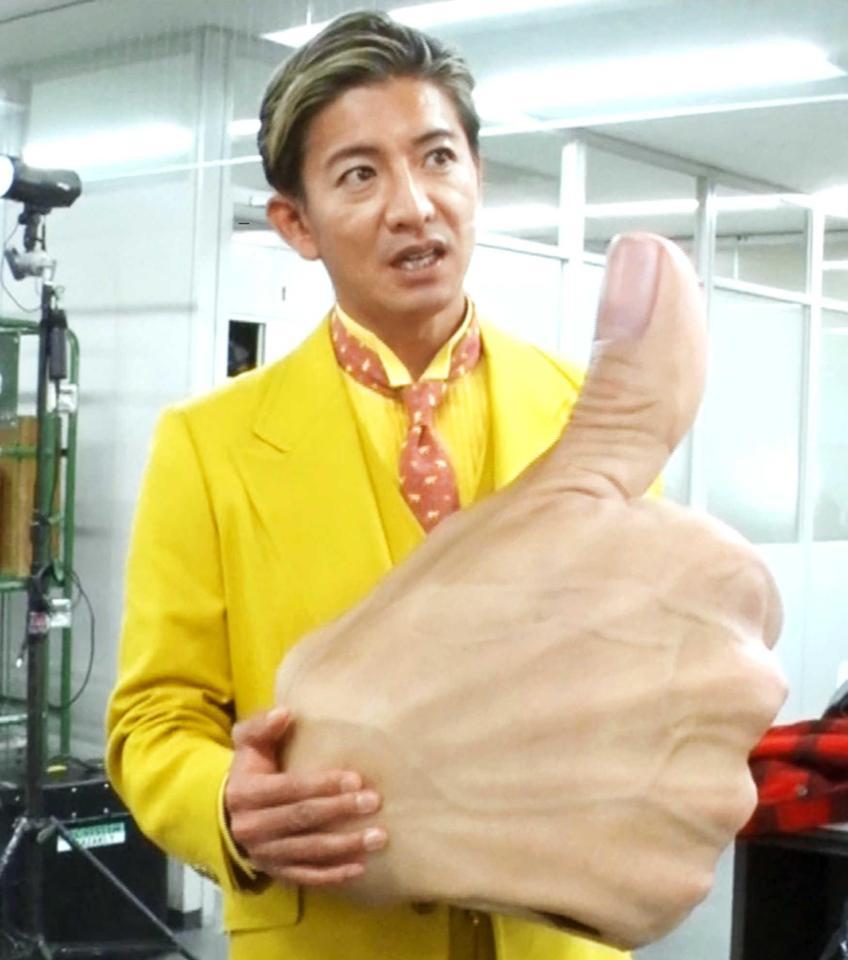 　メーンキャラクター「ＡＩＴＳＵ」の正体を明かした木村拓哉