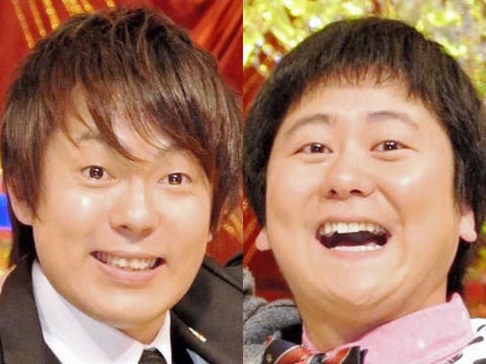 　ウーマンラッシュアワー・村本大輔（左）中川パラダイス