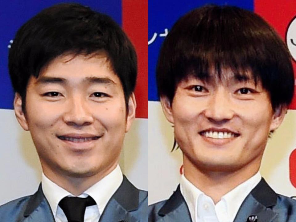 ジャルジャル・後藤淳平（左）と福徳秀介