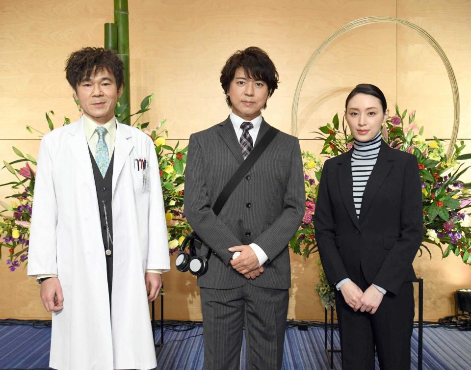 　ドラマ「遺留捜査」の１０周年トークイベントに登場した（左から）甲本雅裕、上川隆也、栗山千明