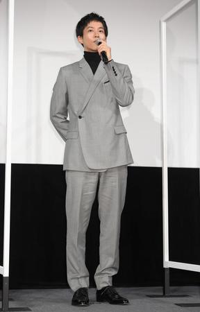 　映画「あの頃。」公開直前イベントに登場した松坂桃李＝東京・スペースＦＳ汐留（撮影・伊藤笙子）