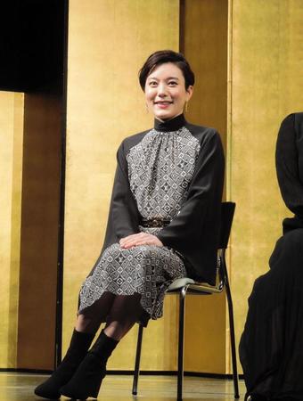 「第55回紀伊國屋演劇賞」贈呈式に出席した鈴木杏＝東京・新宿