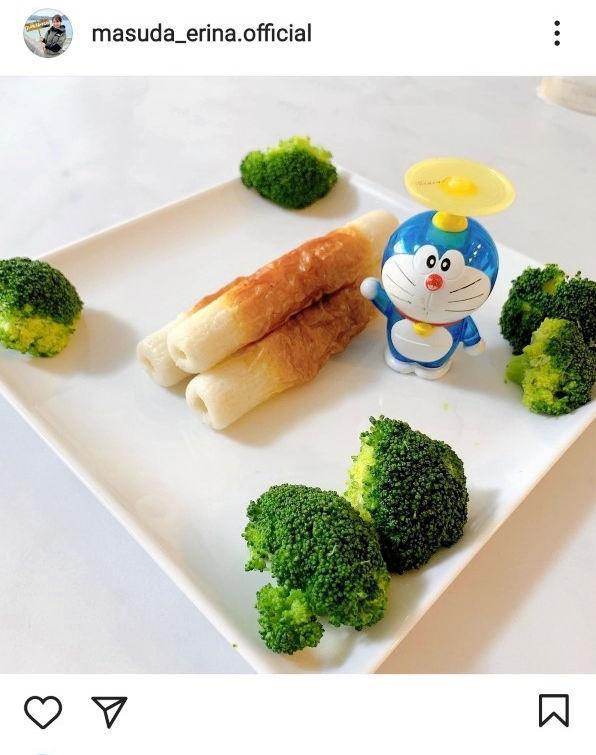 長男作独創的な一品を公開した枡田絵理奈アナ（枡田アナのインスタグラム＠ｍａｓｕｄａ＿ｅｒｉｎａ．ｏｆｆｉｃｉａｌから）