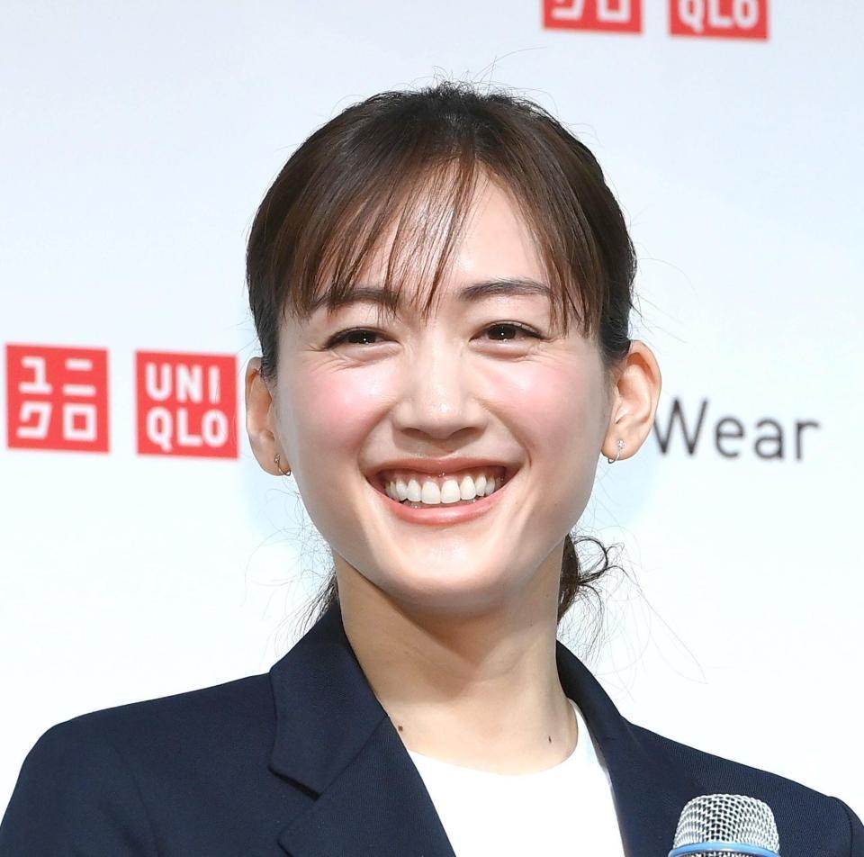 ユニクロＬｉｆｅＷｅａｒスペシャルアンバサダーに就任した綾瀬はるか＝東京・赤坂（撮影・堀内翔）