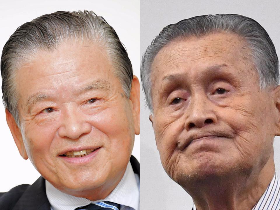 川淵三郎氏（左）と森喜朗氏