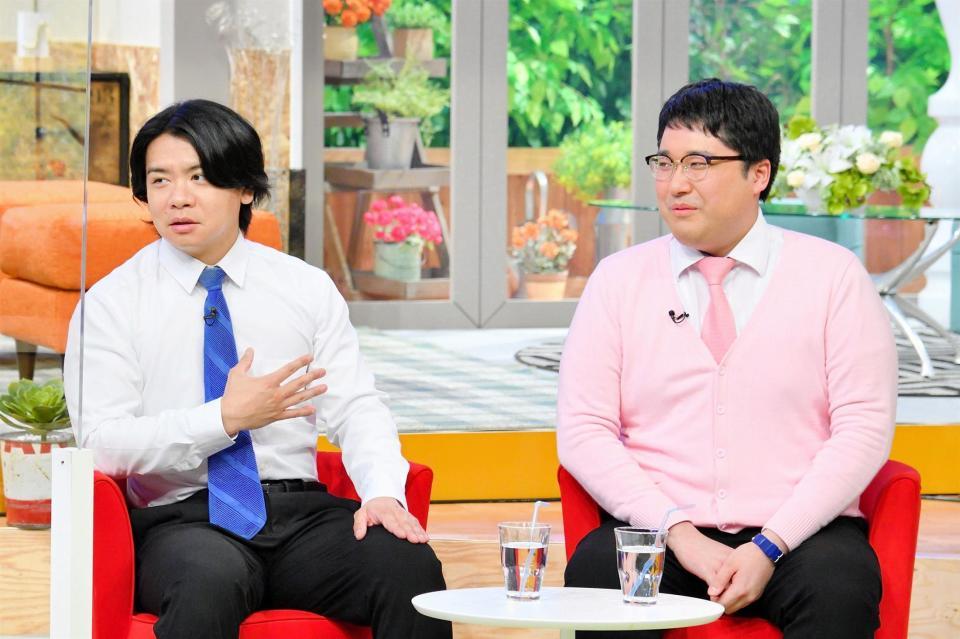 マヂカルラブリーの野田クリスタル（左）と村上（写真提供・ＭＢＳ）