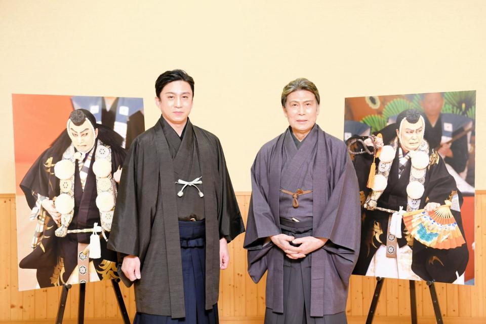 「四月大歌舞伎」で武蔵坊弁慶役で競演する松本幸四郎（左）と松本白鸚（Ｃ）松竹