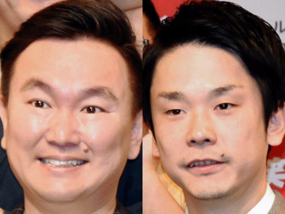 　かまいたち・山内健司（左）と濱家隆一