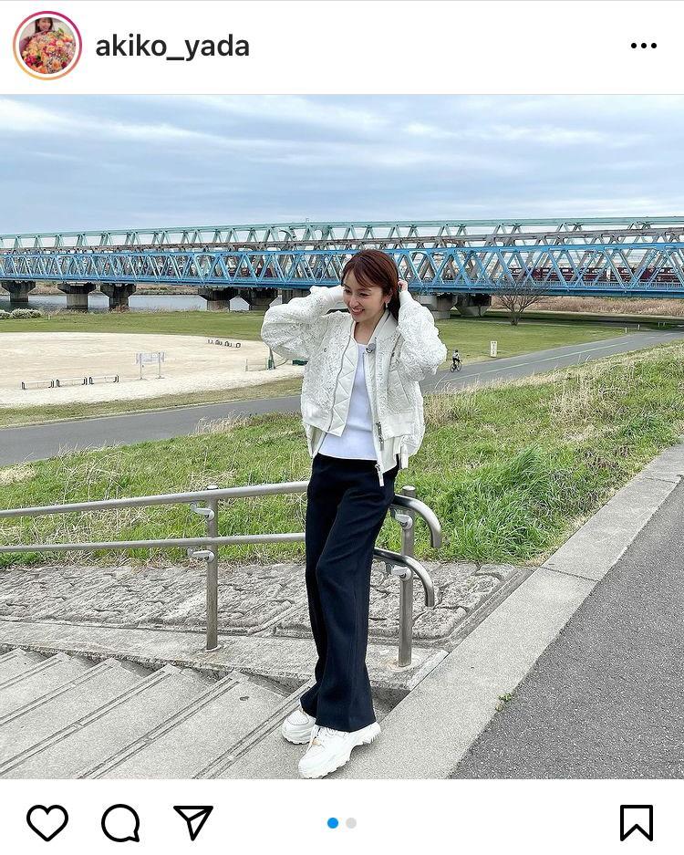 　矢田亜希子のインスタグラム@akiko_yadaより