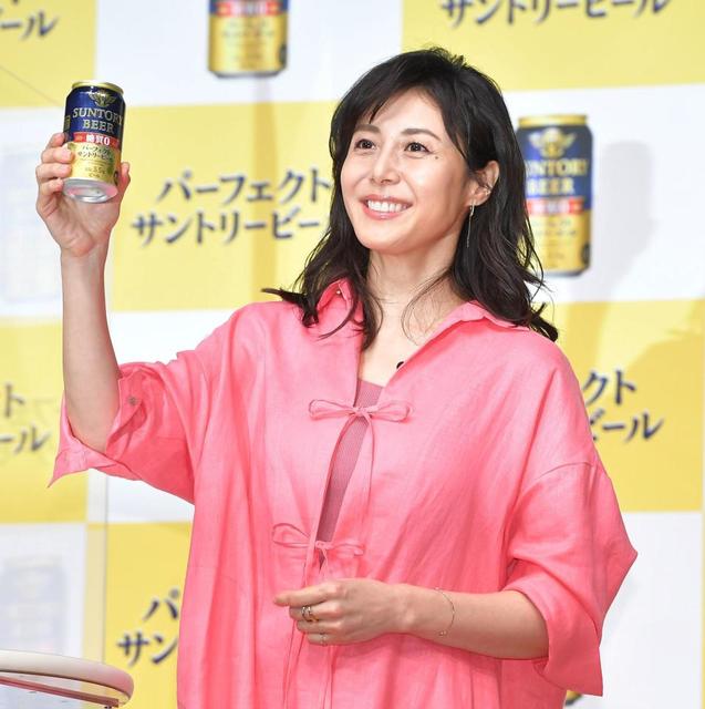 ビール好き松嶋菜々子 新ｃｍ出演 楽しみにしておりました 試飲で笑顔 芸能 デイリースポーツ Online